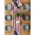 thumbnail image 6 of Retro American Flag Bald Eagle Table Runner, Independence Day Cotton Linen Kitchen Table Decoration Washable Dining Tabletop Runners for Home Party Decor 13x36 Inches, 6 of 9