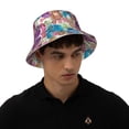 thumbnail image 4 of Xecao Watercolor Owl Print Men and Women Night Reflective Hat Runner Cap Visor Bucket Hat Boonie Cap, 4 of 6