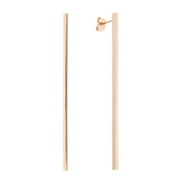 Sole Du Soleil SDS20304EO Lily Collection Womens 18k Rose Gold Plated Long Bar Fashion Earring