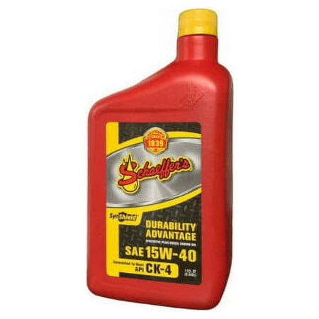 Schaeffers 0700CK4-012S SynShield Durability Advantage 15W-40 Diesel Engine Oil - 1 quart