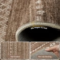 thumbnail image 4 of VUNATE 6'x9' Area Rugs for Living Room Washable Rugs Boho Moroccan Area Rug Soft Neutral Geometric Bohemian Carpet Distressed Indoor Rug for Bedroom Dining Room Office Foldable Nonslip Rug Dark Brown, 4 of 7