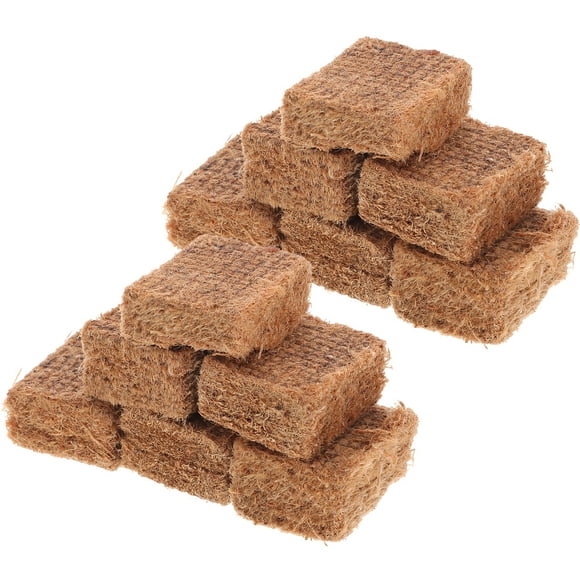 Miangastore 10 Pcs Cubes d'Allumage au Charbon pour Barbecue Extérieur, Foyer et Feux de Camp Allume-Feu pour Grils et Foyers Extérieurs Allume-Feu Léger