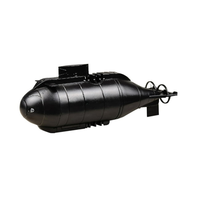 Remote Control Submarine Toy Black Plastic 6.30X3.74X3.15In Underwater Diving Multi Direction For Kids Pool Bath Play Black