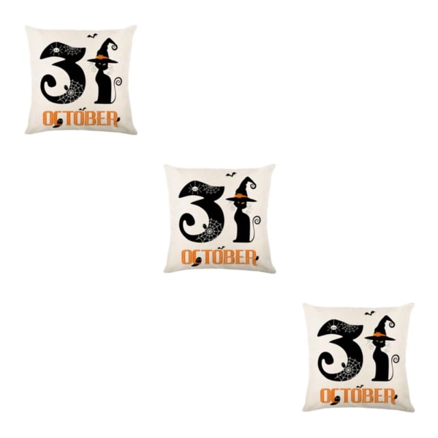 QualitChoice Soft And Easy-care Halloween Throw Pillow Covers For Creepier Look JYM328-1 3Set