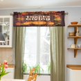 thumbnail image 5 of Coolnut Thanksgiving Valance Curtains for Kitchen or Bathroom, 54x18in Valances Window Treatment Rod Pocket Drape Light Filtering Living Room Bedroom Decor, 5 of 6