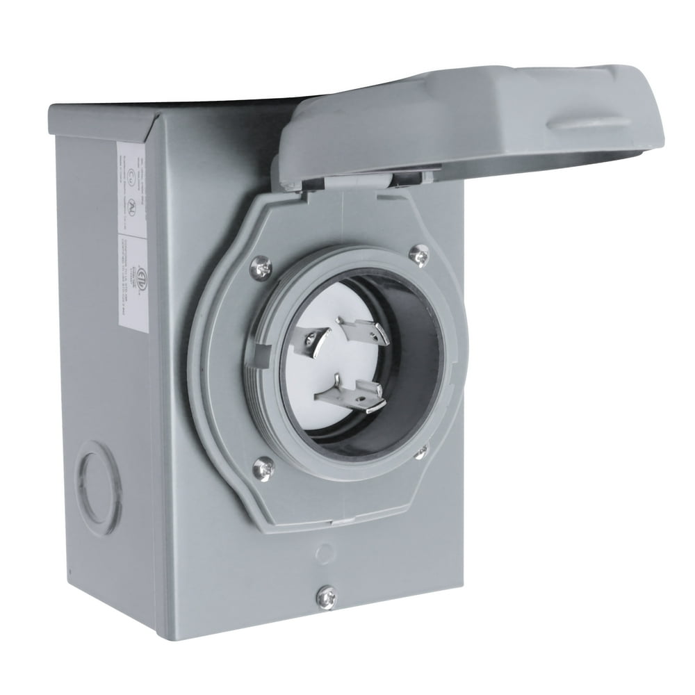 Leisure Cords 30Amp NEMA L530P Generator Power Inlet Box 120 Volt