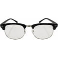 thumbnail image 1 of VIGUEUR Clear Lens Glasses - Half Frame Horn Rimmed Glasses, 1 of 4