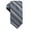 Charcoal/Blue, variant on RYAN SEACREST DISTINCTION Mens Gray Bragg Striped Slim Neck Tie