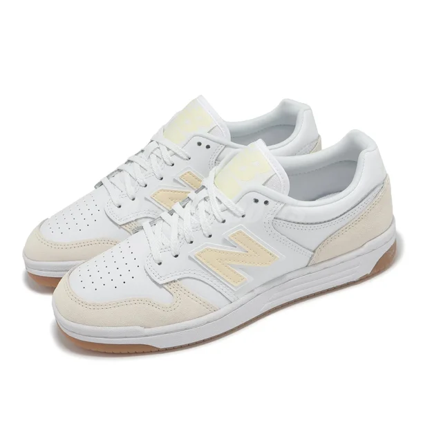 New Balance 480NB Beige White Men Unisex Casual Lifestyle Shoes BB480LGG-D