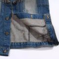 thumbnail image 3 of Chaleco vaquero de estilo ajustado y moderno para hombre, chaleco vaquero para hombre, chaleco informal con bandera, 3 of 5
