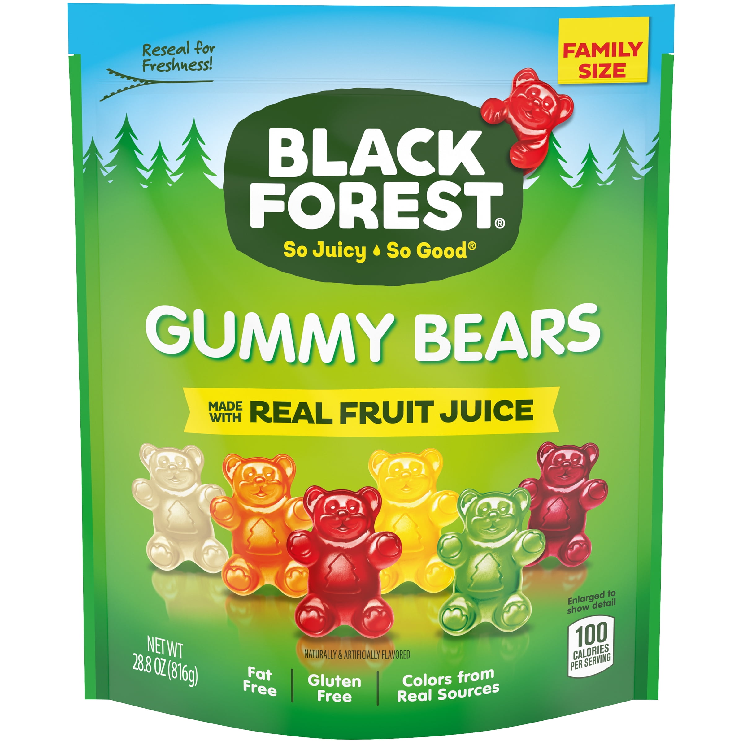 Black Forest Gummy Bears Candy Bag, 28.8 oz Recloseable Bag