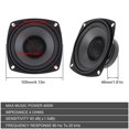 thumbnail image 4 of 2 Altavoces para Coche de 4 Pulgadas, 400 W, Vías, Puerta Vehículo, Estéreo, Subwoofer, Rango Completo Frecuencia Automóvil, 4 of 5