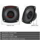 thumbnail image 4 of 2 Altavoces para Coche de 4 Pulgadas, 400 W, Vías, Puerta Vehículo, Estéreo, Subwoofer, Rango Completo Frecuencia Automóvil, 4 of 5