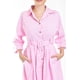 thumbnail image 4 of Vestido camisero con cinto Roman Fashion /Juvenil, 3827-p (Rosa) rosa G, 4 of 5