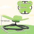 thumbnail image 3 of Qaba Butterfly-Shaped Kids Swivel Chair, Sensory Spinning Chair, Green, 3 of 10