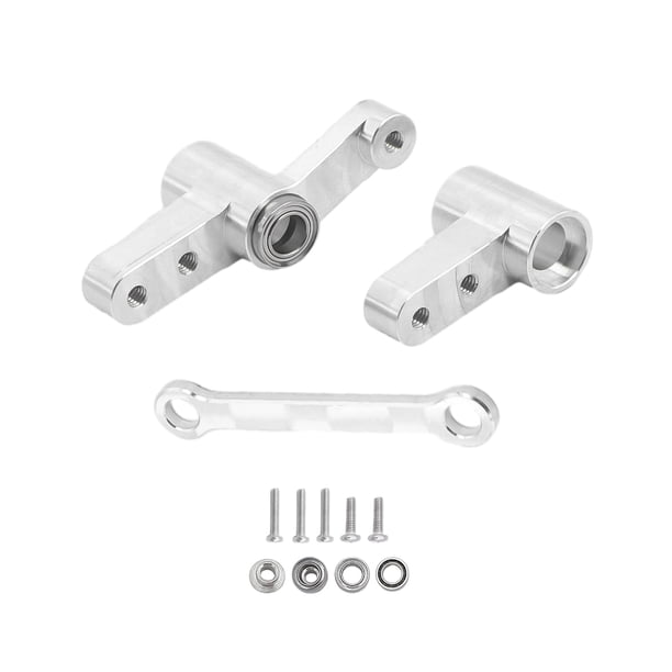 Protector de dirección completo Ounissouiy RCGOFOLLOW para 1/14 MJX 14210 Plata