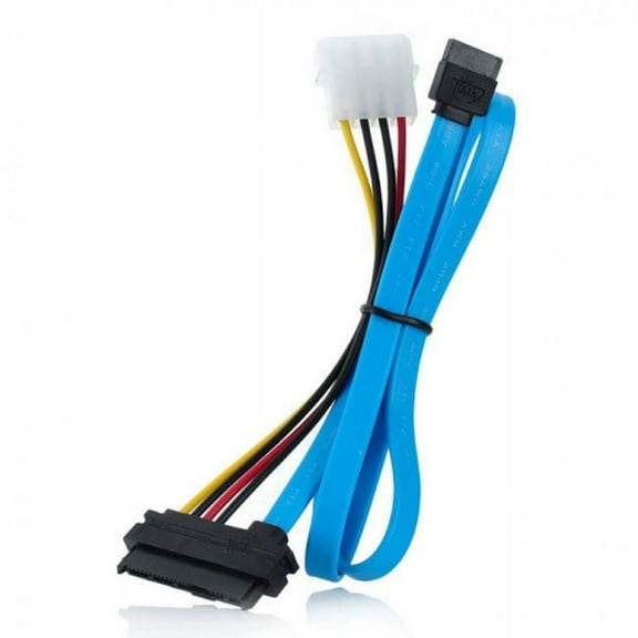 Chenyang CY Hard Disk SFF-8482 SAS Cable 29Pin to 1* SATA 7PIN HDD Cable 70cm Cable