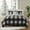 Black/Gray, variant on 4 Piece Buffalo Plaid All-Season Comforter, 2 Shams & Throw Pillow Set - Black & Grey, King