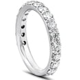 thumbnail image 3 of Pompeii 1 1/2 Ct Diamond Wedding Ring 14k White Gold Stackable Anniverary Band (H/I,I1-I2), 3 of 3