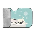 thumbnail image 2 of Bingfone French Bulldog Taking a Bath Car Windshield Sunshade,Sun Foldable Sun Shield Sun Visor for Car - Medium, 2 of 9