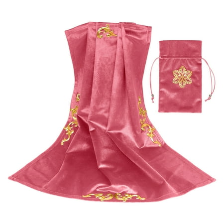 

BIBABLYKE Square Tarot Card Tablecloth Washable Decorative Table Cover Cloth for Tarot Card Wedding Parties and More