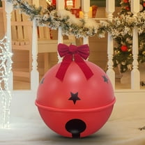 Christmas Decor Red Inflatable Christmas Balls With Bow Bells Ornaments Christmas Tree Hanging Balls Decoration Yard Decoration for Holiday Garden,Indoor,Patio,and Lawn