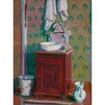thumbnail image 2 of Harold Gilman 12x14 Black Ornate Wood Framed Double Matted Museum Art Print Titled: Interior with a Washstand (circa 1914), 2 of 5