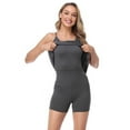 thumbnail image 5 of HDE Women Workout Dress Built in Shorts Sleeveless Athletic Sport Dress Charcoal Gray XL, 5 of 6