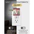 thumbnail image 2 of Christmas Night Lights Auto Sensor Pine Tree Gnome Plug-in LED Nightlights Dusk to Dawn for Living Room, Bedroom, Bathroom, Hallway, Stairways Wall Decor, Red Plaid Wood Winter Snowflake Night Light, 2 of 9