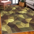 thumbnail image 3 of Geometric Decorative Rug, Abstract Style Composition Camouflage Design Angular Polygon Design, Quality Carpet for Bedroom Dorm and Living Room, 6 Sizes, Pastel Yellow, by Ambesonne, 3 of 4