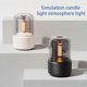 thumbnail image 5 of Candlelight Style Aroma Diffuser 120mL Mist Humidifier Warm White Night Light Quiet Essential Oil Diffuser Cool Mist Air Humidifier for Desktop Home O, 5 of 5