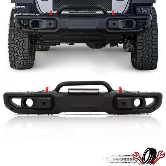 For Wrangler JL Rubicon / Gladiator 2018-2024 Steel Front Bumper Kit 10th Style