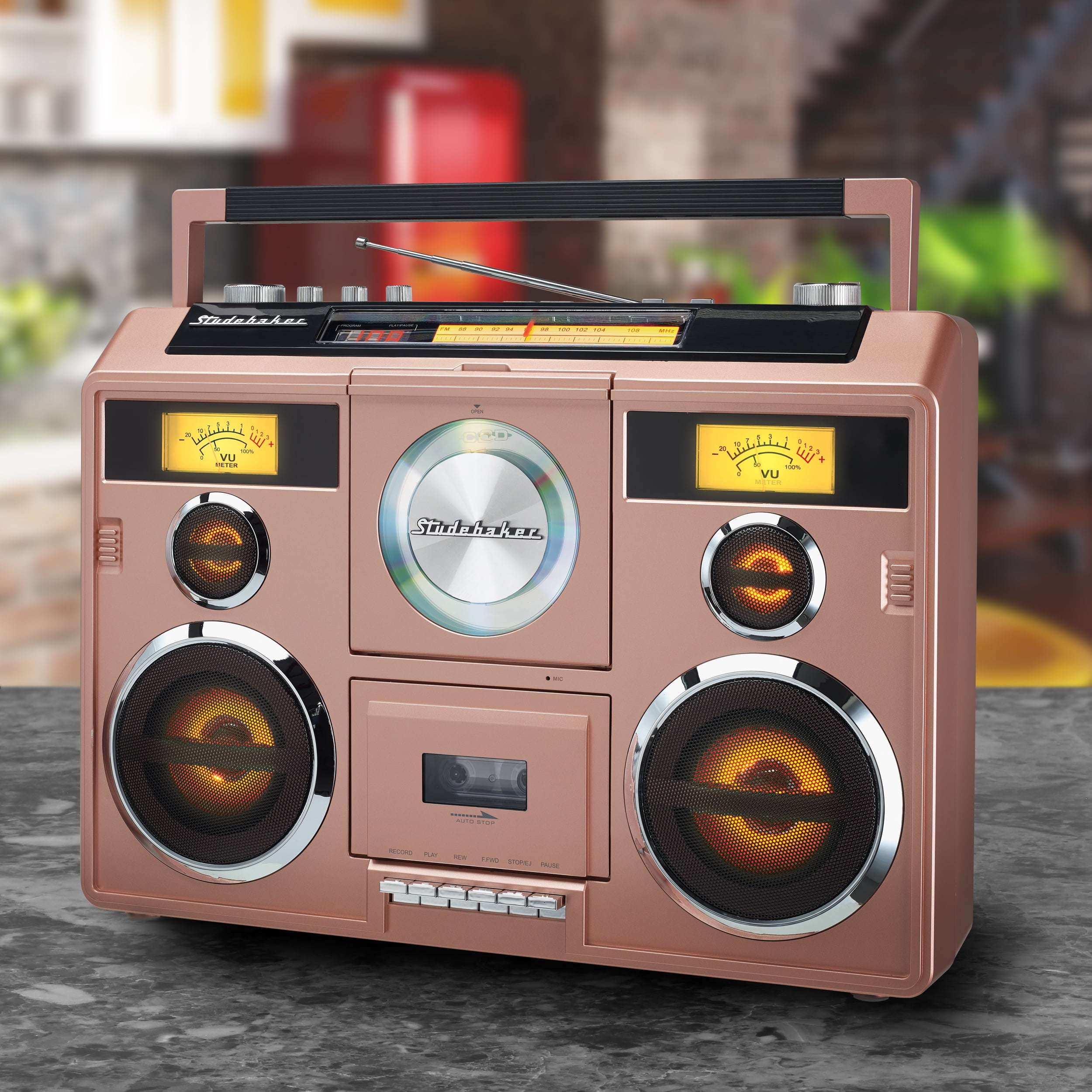 Studebaker Portable Stereo Bluetooth Boombox CD/AM-FM Radio