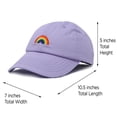 thumbnail image 3 of DALIX Rainbow Baseball Cap Womens Hats Cute Hat Soft Cotton Caps Lavender, 3 of 7
