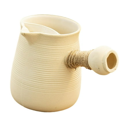 

perfk Ceramic Teapot Chinese Traditional Teapot Tea Kettle for Home Camping Picnic White 650ml
