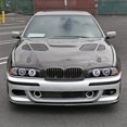 thumbnail image 2 of Spec-D Tuning Halo Projector Headlights + LED Signal Glossy Black Compatible with 2001-2003 BMW E39 5-Series All Without OE Xenon Headlights, Left + Right Pair Headlamps Assembly, 2 of 5