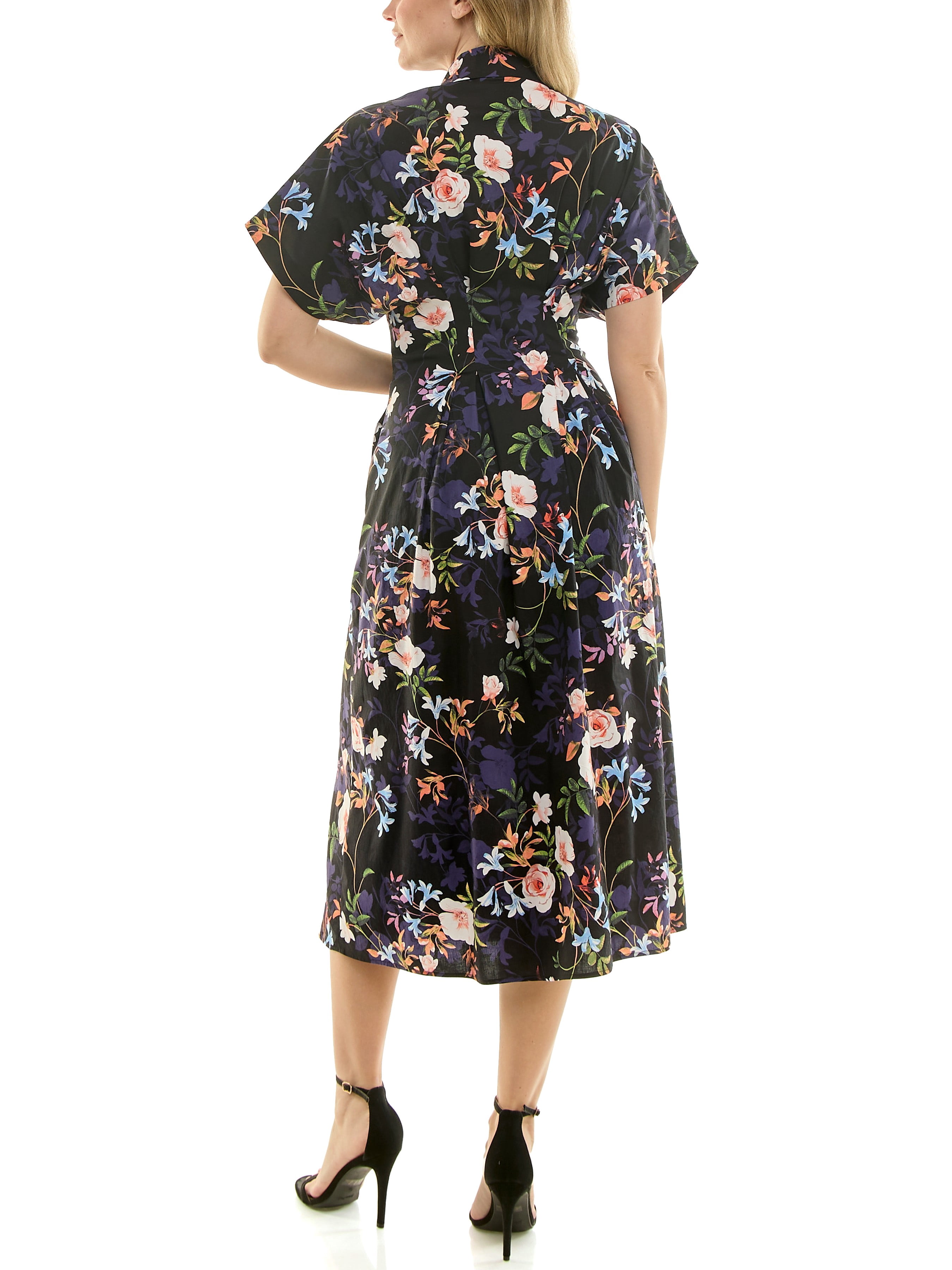 Nicole Miller Pintuck Waist Shirtdress, Sizes 4-16
