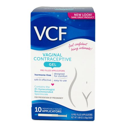 VCF Vaginal Contraceptive Pre-Filled Gel Applicators - 10 ct