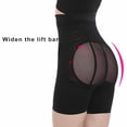thumbnail image 6 of Tnobhg High Waist Shaping Pants Sexy See-Through Mesh Zippered Easy Wear Hip Tummy Waist Slimming Shapewear, 6 of 7