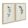 thumbnail image 2 of Sylvie Minimalist Botanical 18 in x 24 in Framed Painting Canvas Art Prints, by Kate and Laurel Set of 2, 2 of 6