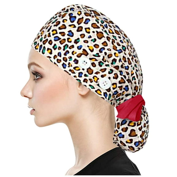 Women's Baseball Caps, Scrub Hat With Buttons With Sweatband Mens Bouffant And For Womens Cap Baseball Caps,Women's Accessories Baseball Caps