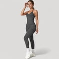 thumbnail image 3 of Women's Seamless High Waist Compression Leggings with Sculpting Back Detail and Stretch Knit Fabric - Medium, Gray, 3 of 7