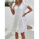 thumbnail image 2 of EMERY ROSE Ladies Embroidery V Neck Hollow Out Summer Dress, 2 of 3