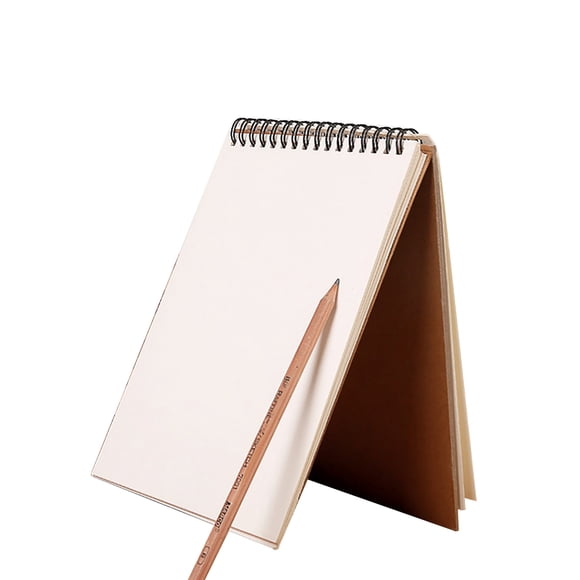 ViiTech Retro Up painting book and Down Page Painting A4 30 Pages Sketchbook Blank Paper Drawing Book with Soft Covers School Stationery Book