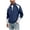 Blue, variant on Mens Track Bomber Jacket Athletic Slim Short Stand Collar Full Zip Outer Coat, Ribbed Hem Cuffs Geometric Panel Design for Gym Runs Daily Commutes Red S