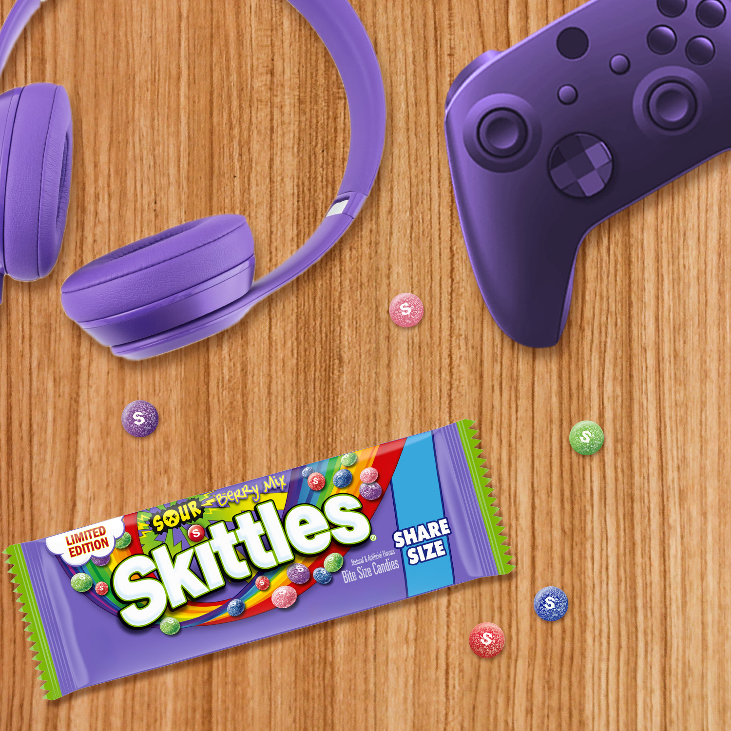Skittles Sour Berry Limited Edition Chewy Candy, Sharing Size - 3.3 oz Bag - image 5 of 13