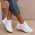 thumbnail image 4 of Domzle Women's Wide Toe Box Walking Shoes Arch Support Tennis Shoes Breathable Non Slip Running Sneakers White 40, 4 of 5