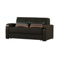 thumbnail image 4 of Ottomanson Trance Sleeper Loveseat, Brown Leatherette Fabric, 4 of 9