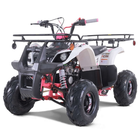 Tao Motor D125 107cc 4-Stroke Kids ATVs for Beginner with 7" Wheels and 2.3L Fuel Tank , New,Pink
