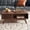 Walnut, variant on YANGLI Ensley Coffee Table with Storage, Mid Century Modern Farmhouse Wood for Living Room, Fluted, Oak